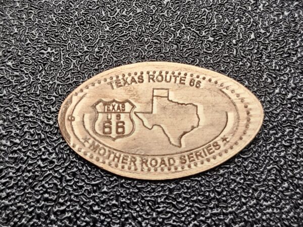 ROUTE 66 Centennial Texas Pressed Penny Elongated Coin