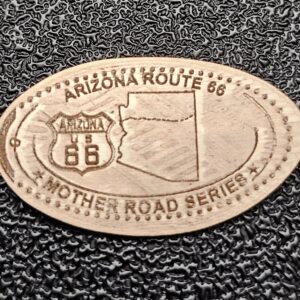 ROUTE 66 Centennial Arizona Pressed Penny Elongated Coin - Image 1