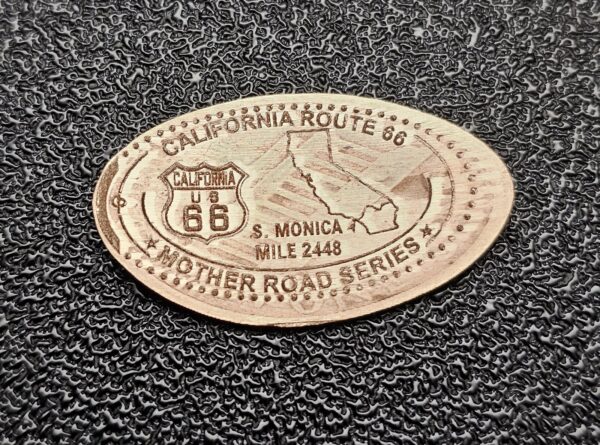 ROUTE 66 Centennial California Pressed Penny Elongated Coin