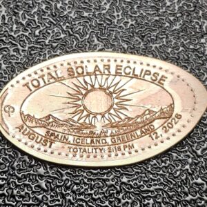 Total Solar Eclipse 2026 Pressed Penny Elongated Coin - Image 3