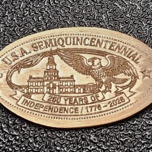 United States Semiquincentennial Set of 4 Pressed Pennies Elongated Coins - Image 6