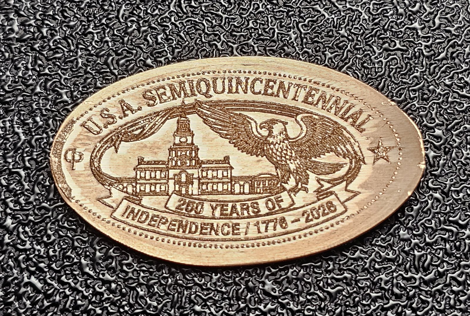 United States Semiquincentennial Set of 4 Pressed Pennies Elongated Coins - Image 6