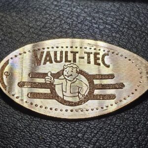 Vault-Tec Fallout inspired  Pressed Penny Elongated Coin - Image 1
