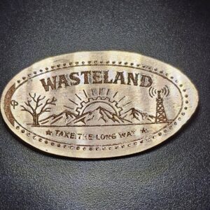 Fallout inspired Wasteland Pressed Penny Elongated Coin - Image 1