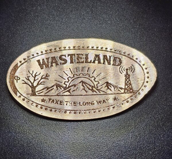 Fallout inspired Wasteland Pressed Penny Elongated Coin