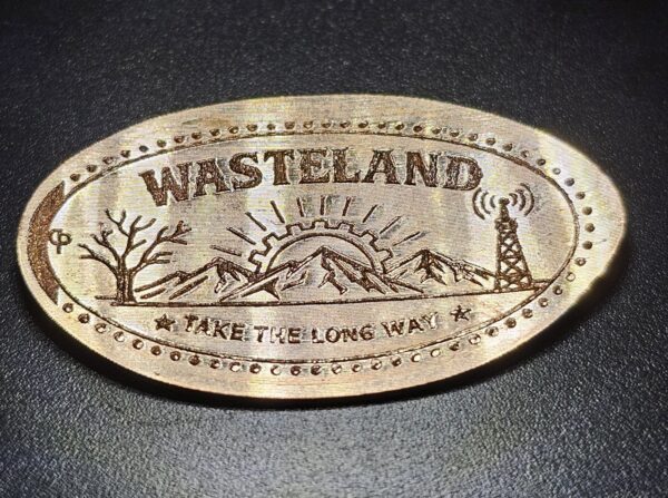 Fallout inspired Wasteland Pressed Penny Elongated Coin